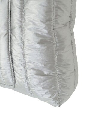 Green Parks ・ｆｕｒｒｙ　ｒａｔｅ　シャイニーキルティングバッグ Silver