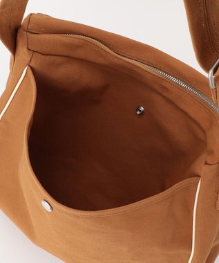 YUSHI ARLE - FLAP SHOULDER　帆布ショルダーバッグ キャメル