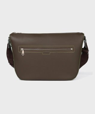 Paul Smith ロゴエンボス ショルダーバッグ ダークブラウン