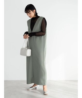 Green Parks ・ＥＬＥＮＣＡＲＥ　ＤＵＥ　ＳＥＴ２点インナー×ジャンスカ Light Khaki