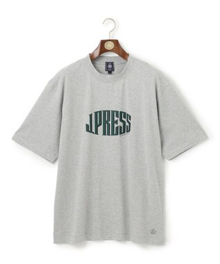 J.PRESS MEN 【J.PRESS ORIGINALS】【UNISEX】Cotton Jersey J.PRESS Logo T-shirt ライトグレー系