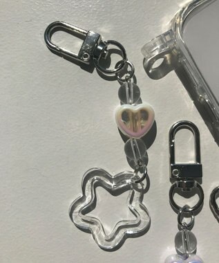 WEGO クリアフラワーミニキーホルダー