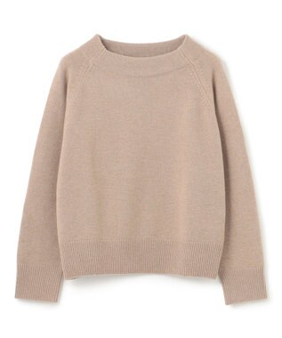 UNFILO カシミヤブレンド オフネックニット ベージュ