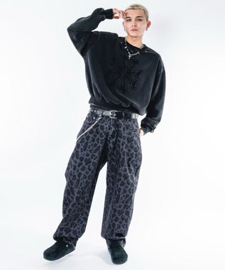 WEGO 【ユニセックス着用ITEM】ブリーチハトメロゴプルオーバー ブラックその他