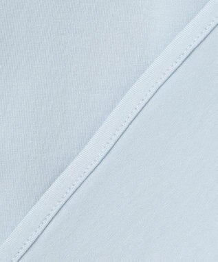 組曲 【洗える】ブラウスライクジャージーノースリーブ カットソー サックスブルー系