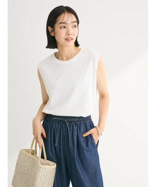 Green Parks 汗染み防止ノースリーブプルオーバー Off White