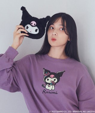 earth music&ecology マイメロディ＆クロミ／ｅａｒｔｈ　レトロアートスウェット Red