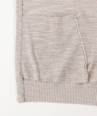 JOSEPH ABBOUD 【イタリア糸使用/清涼感/軽い/洗える】スラブギマニット ジップ ジャケット ベージュ系