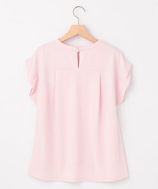 組曲 GIZAプレーティング天竺フレンチスリーブ Tシャツ ピンク系