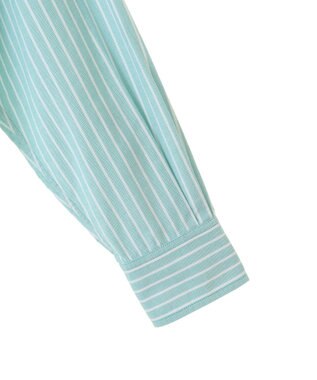 AMERICAN HOLIC ＵＶカットリサイクルコットンオックスシャツ Stripe Green