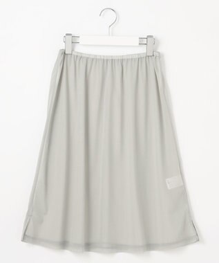 J.PRESS LADIES 【洗える】トリコットバイオ フレア スカート ブルーグリーン系