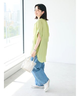 CRAFT STANDARD BOUTIQUE ヴィンテージボイルミルフィーユチュニック Lime Green