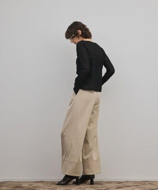 GRACE CONTINENTAL シアーレイヤードカットトップ ブラック