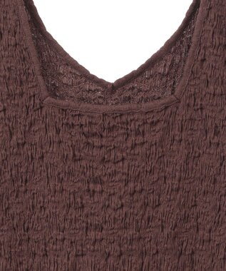 Green Parks 表面感タンクトップ Brown