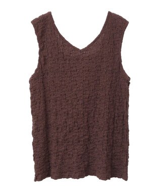 Green Parks 表面感タンクトップ Brown