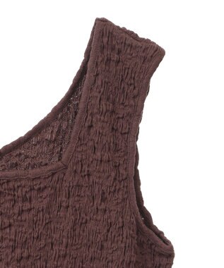 Green Parks 表面感タンクトップ Brown