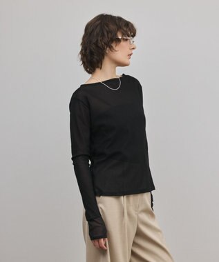 GRACE CONTINENTAL シアーレイヤードカットトップ ブラック