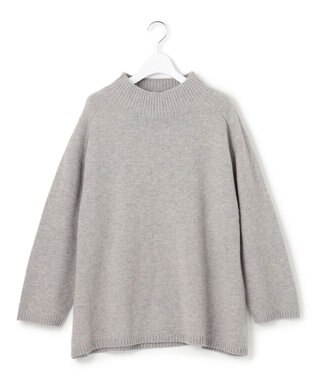 J.PRESS YORK STREET 【WOMEN】ウールカシミヤ ハイネックニット ライトグレー系