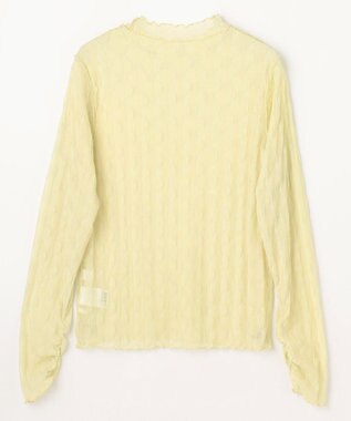 ANY L レースインナートップス イエロー