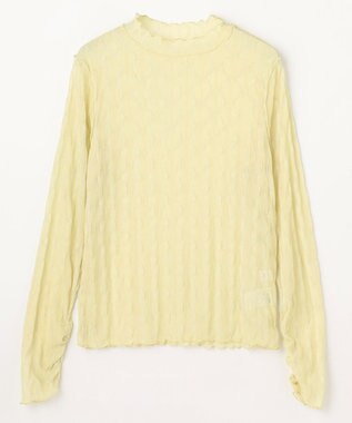 ANY L レースインナートップス イエロー