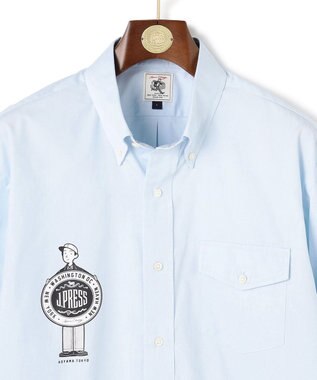 J.PRESS MEN 【AaronChang】【UNISEX】ピンオックス シャツ / B.D. サックスブルー系