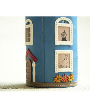 genten MOOMIN collection ペンケース「ムーミンやしき」 ブルー