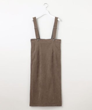 23区 【SLOW/一部店舗限定】ソフトコーデュロイ サロペット スカート ブラウン系