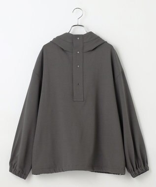 #Newans 【洗濯機可能】フ―ディーアノラック チャコール