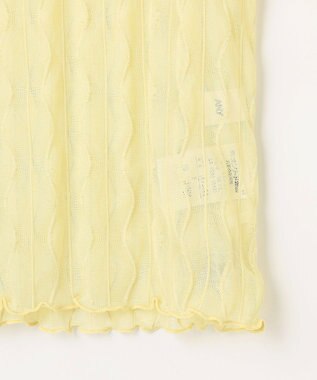 ANY L レースインナートップス イエロー