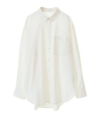 AMERICAN HOLIC ＵＶカットリサイクルコットンオックスシャツ Off White