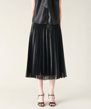 GRACE CONTINENTAL チンツプリーツスカート ブラック