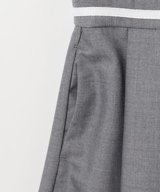 ANY KIDS 【2点セット】ジャケット＋裾刺繍ワンピース グレー