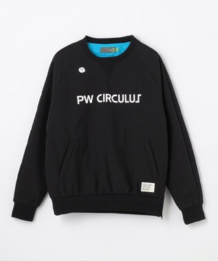 PW CIRCULUS 【3層レイヤー構造ボンディング×中綿キルティング】【WOMEN】中綿プルオーバー  ゴルフウェア レディース ブラック系