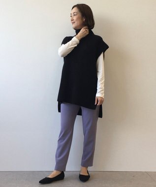 UNFILO ドロストスティックパンツ ライラック系