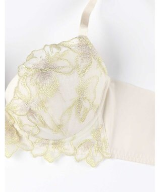 AMPHI ブラジャー 自然なまるみのあるバストシルエット 背中の段差ができにくい整える機能のブラ 【ふわふわブラ】 ブラ BYJ380 アンフィ／ワコール イエロー