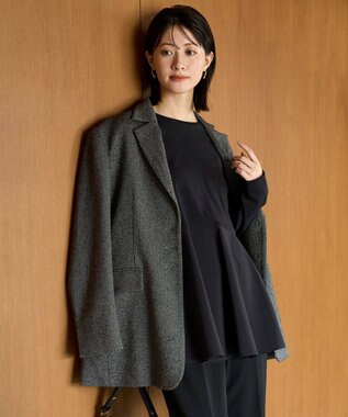 UNFILO リングツイード ジャケット ブラック