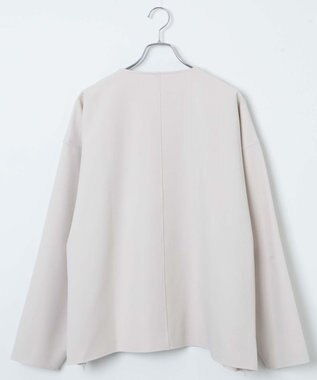 WEGO 【ユニセックス着用ITEM】トロミノーカラーブルゾン ライトベージュ