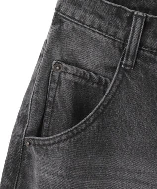 WEGO ヴィンテージウォッシュバギーカーゴパンツ ブラック