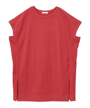 Green Parks 今年っぽフレンチスリーブカットチュニック Red