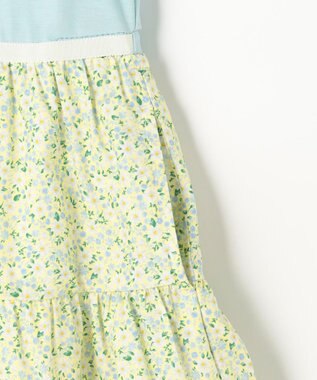 組曲 KIDS 【90-100㎝】 petit marguerite ドッキングワンピース ライトイエロー