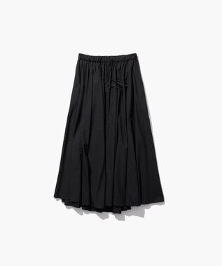 ATON NATURAL DYED COTTON LAWN | ギャザースカート BLACK