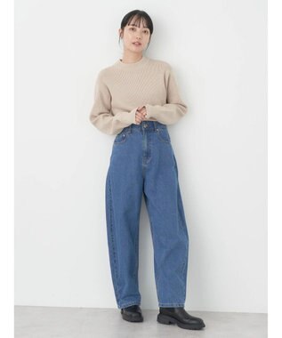 earth music&ecology アンチピリングハイネックプルオーバー Light Beige