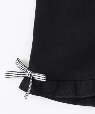 ANY KIDS 無地/総柄 1分丈スパッツ ブラック（無地）