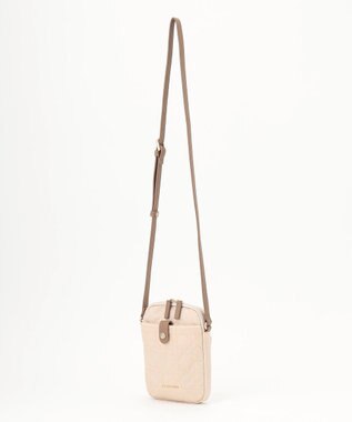 LA BAGAGERIE グリッドキルティングミニショルダー アイボリー