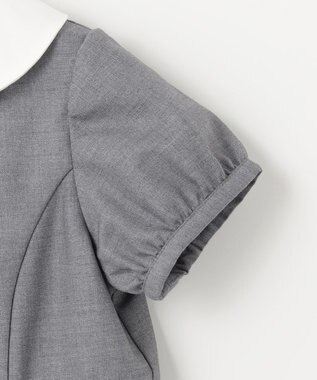 ANY KIDS 【2点セット】ジャケット＋裾刺繍ワンピース グレー