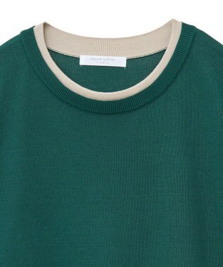 Green Parks 冷やっとすずやかレイヤーニットプルオーバ Green