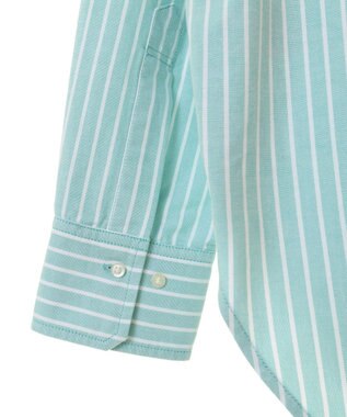 AMERICAN HOLIC ＵＶカットリサイクルコットンオックスシャツ Stripe Green