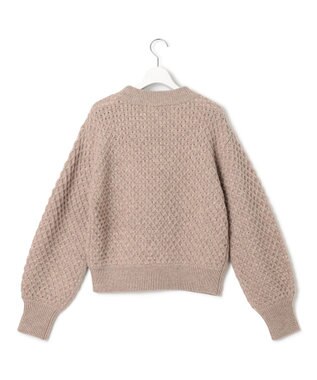23区 【一部店舗限定/洗える】ハニカム ニット ベージュ系