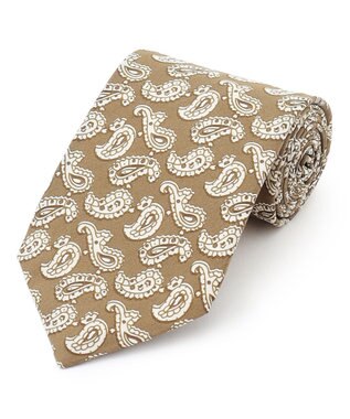 J.PRESS MEN ハンドプリントペイズリー ネクタイ