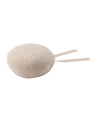 MOONBAT PAUL&JOE ACCESSOIRES (ポールアンドジョー アクセソワ) バックリボン ベレー帽 ベージュ